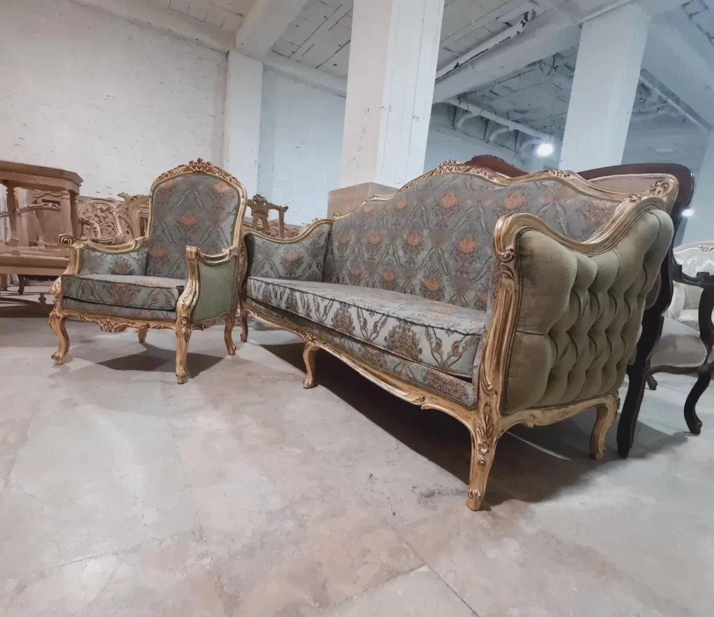 سرویس مبل فرانسوی پرنس مدل | sofa-A086