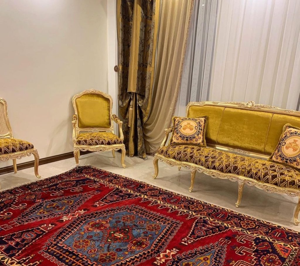 سرویس مبل فرانسوی ریسه ای مدل | sofa-A107