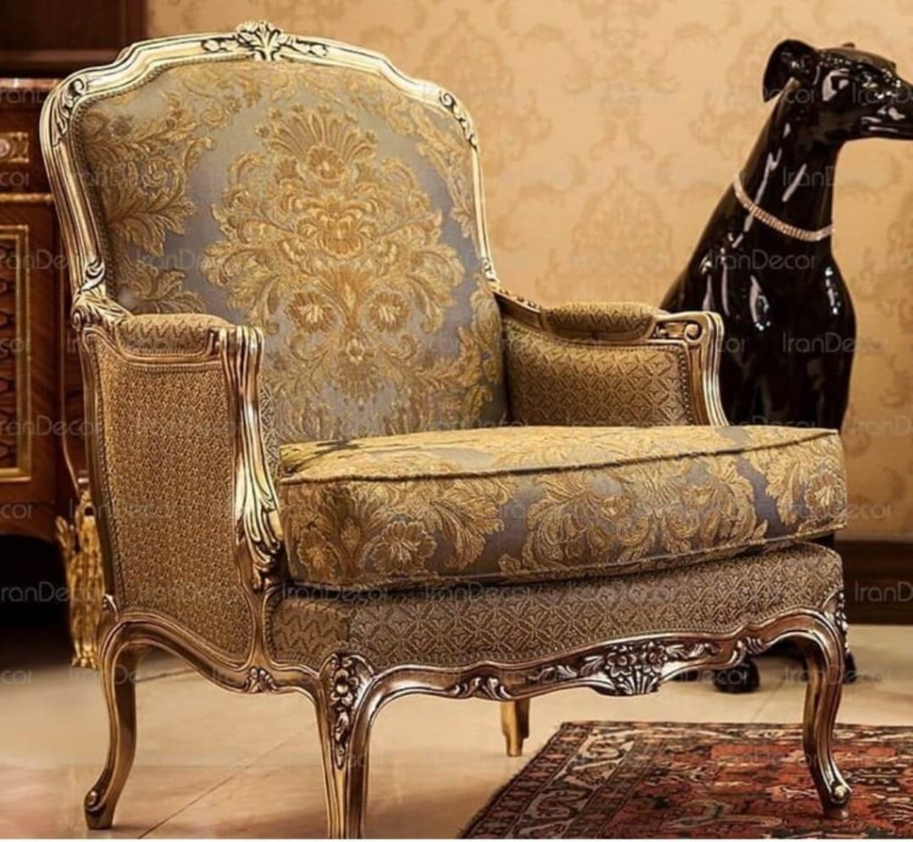 سرویس مبل فرانسوی ساده مدل | sofa-A034