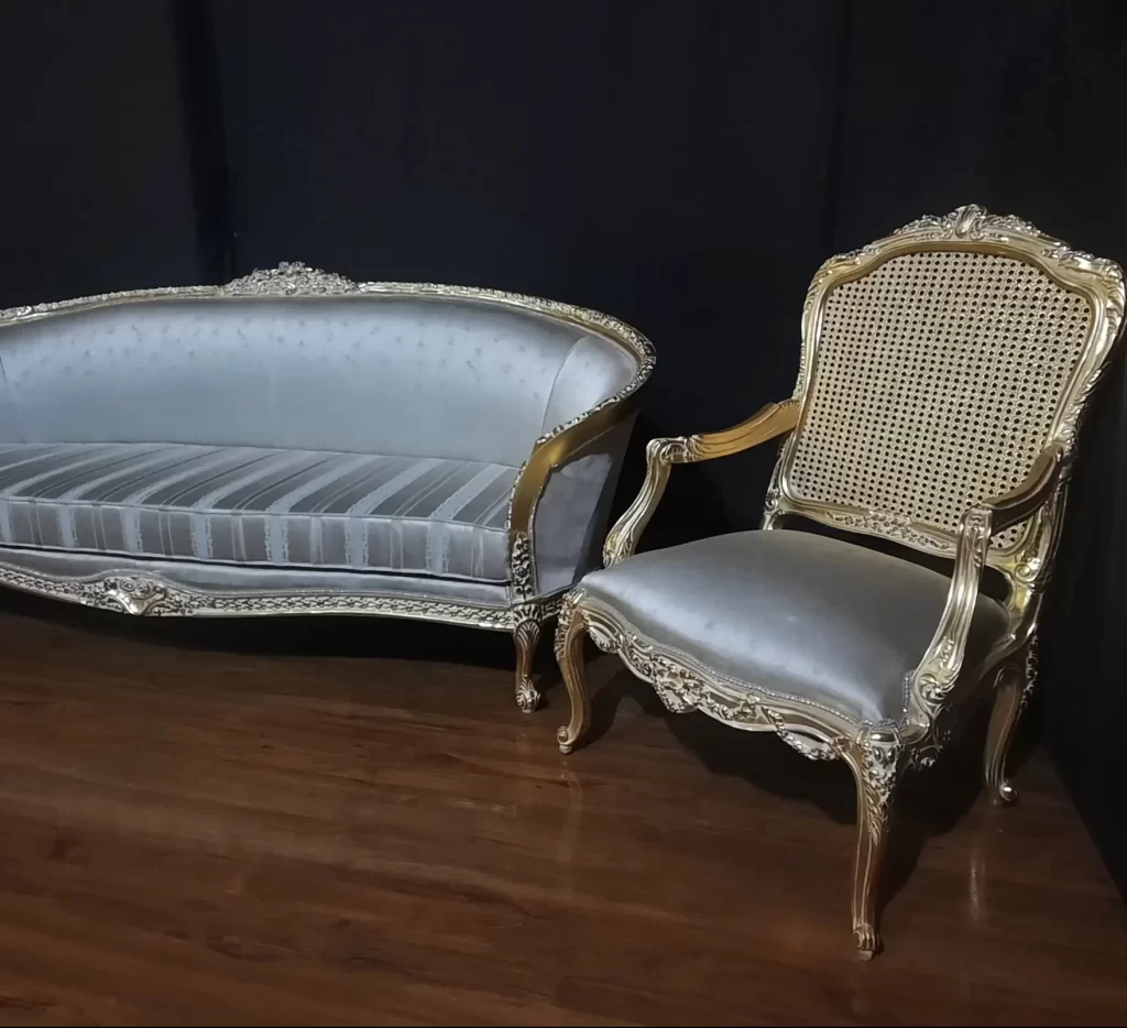 سرویس مبل فرانسوی ریسه ای مدل | sofa-A106