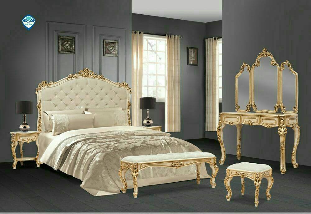 سرویس خواب منبتی ترک مدل | bed-B030