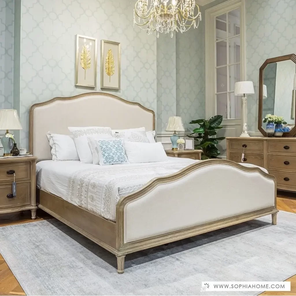 سرویس خواب مدرن پارچه ای مدل | bed-B056