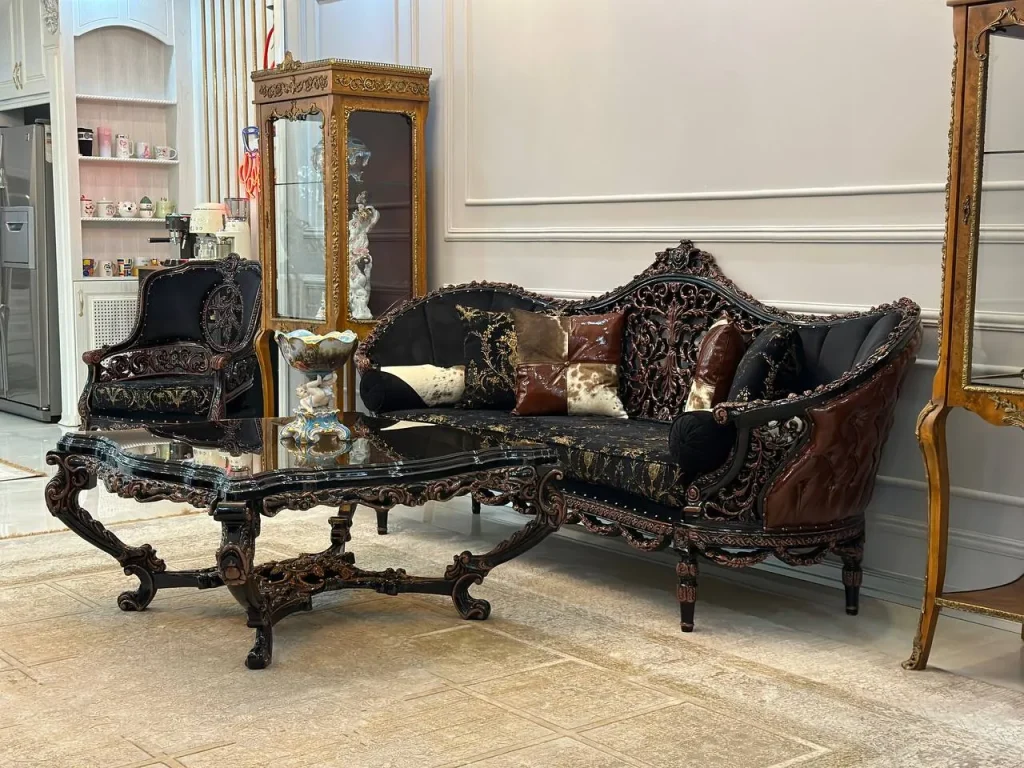 سرویس مبل کلاسیک رخ | sofa-A351
