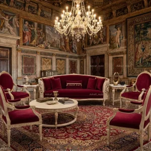 سرویس مبل کلاسیک منبتی | sofa-A374