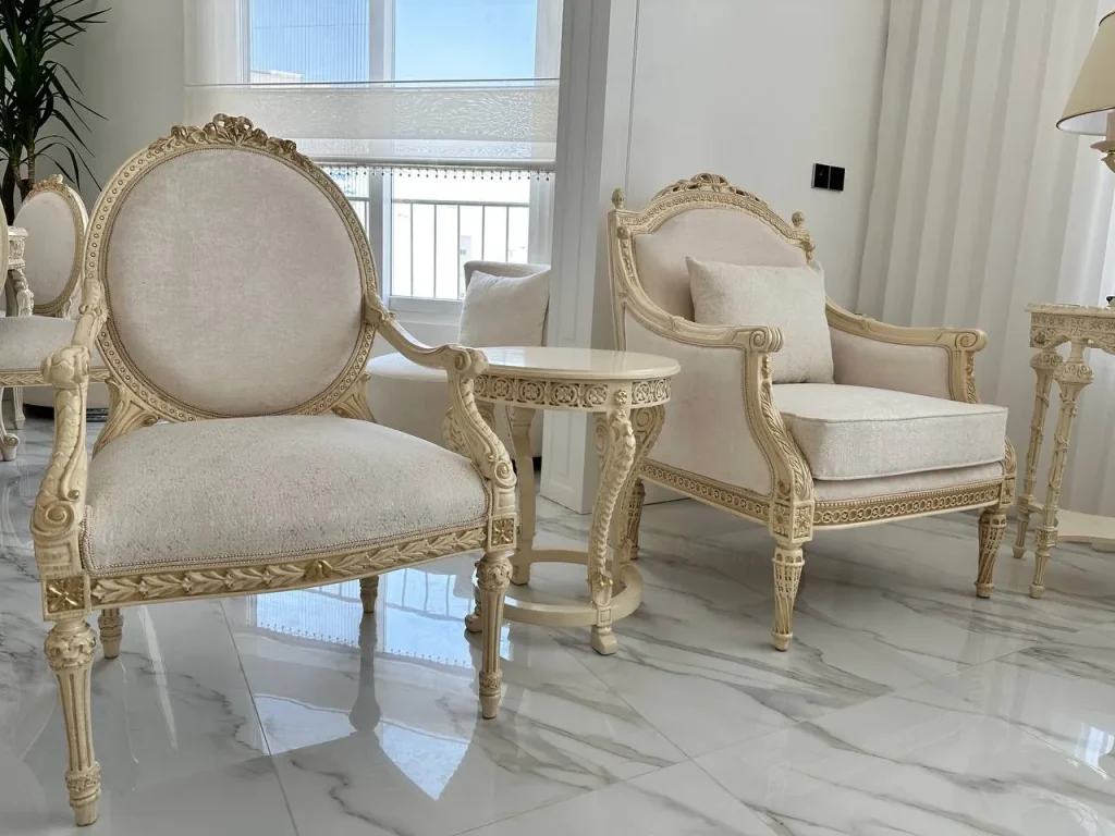 سرویس مبل کلاسیک منبتی | sofa-A380