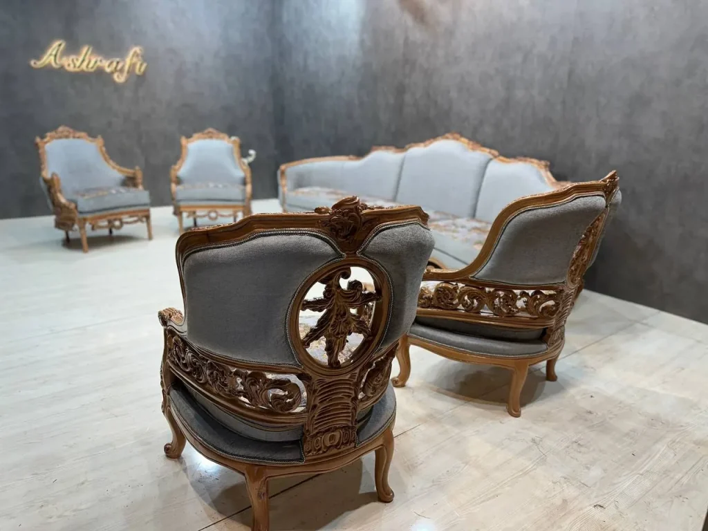 سرویس مبل کلاسیک منبتی | sofa-A425