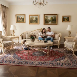 سرویس مبل کلاسیک ژاندر | sofa-A479