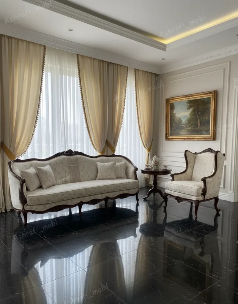 سرویس مبل دسته گرد | sofa-A484