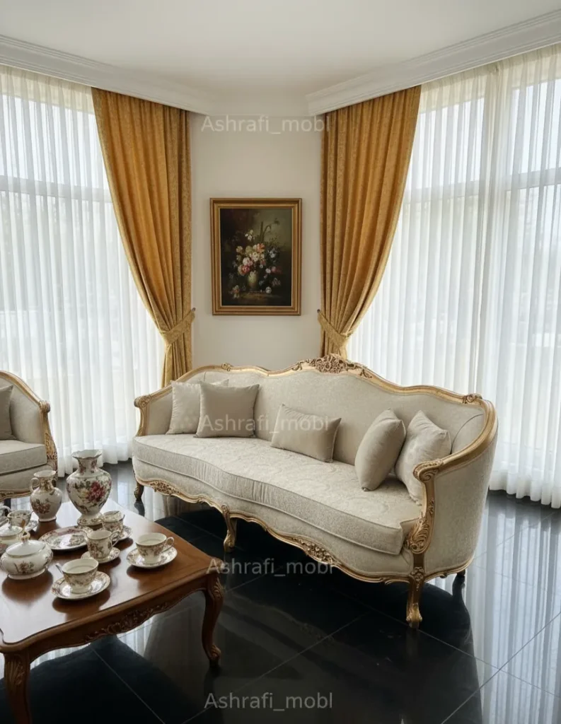 سرویس مبل دسته گرد | sofa-A487