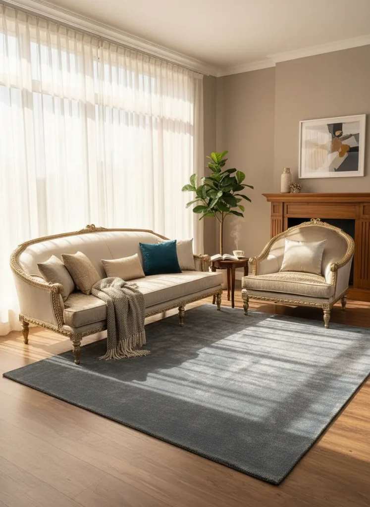 سرویس مبل کلاسیک پاپیونی | sofa-A502