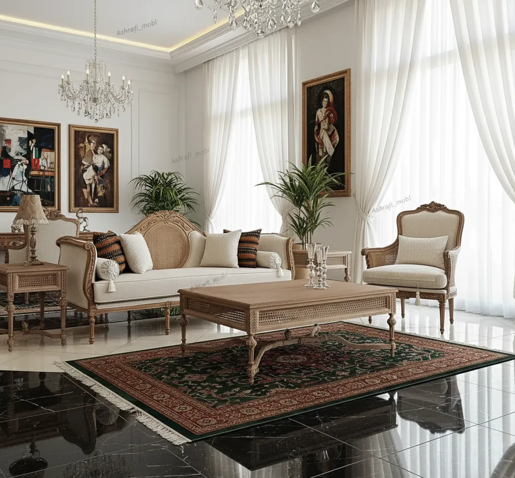 سرویس مبل وسط گرد | sofa-A506