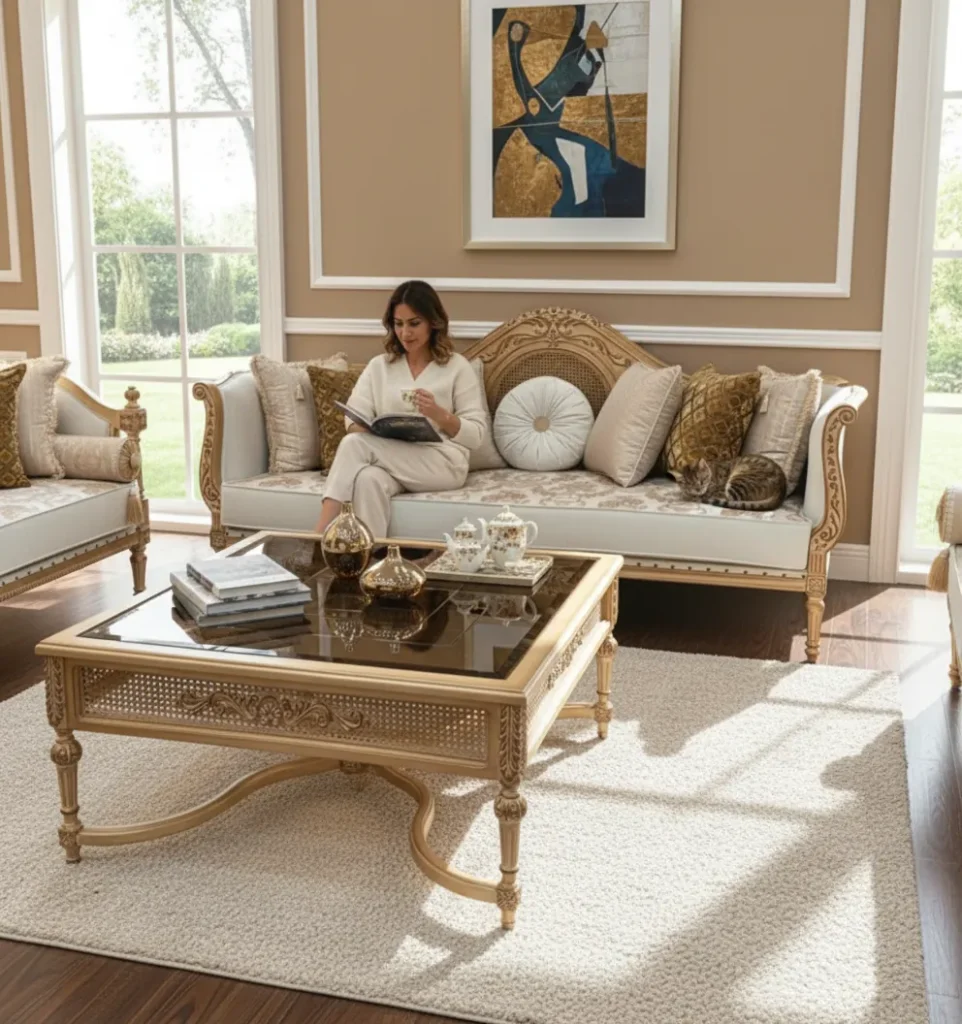 سرویس مبل وسط گرد | sofa-A509