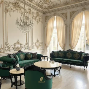 سرویس مبل کلاسیک منبتی | sofa-A553