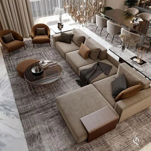 مبل راحتی ال | sofa-A564