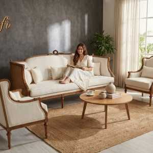 سرویس مبل پاپیونی چترا | sofa-A566