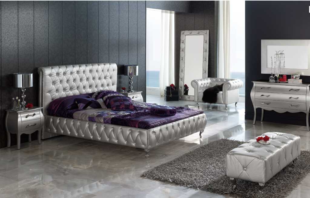 سرویس خواب چرمی | bed-B189